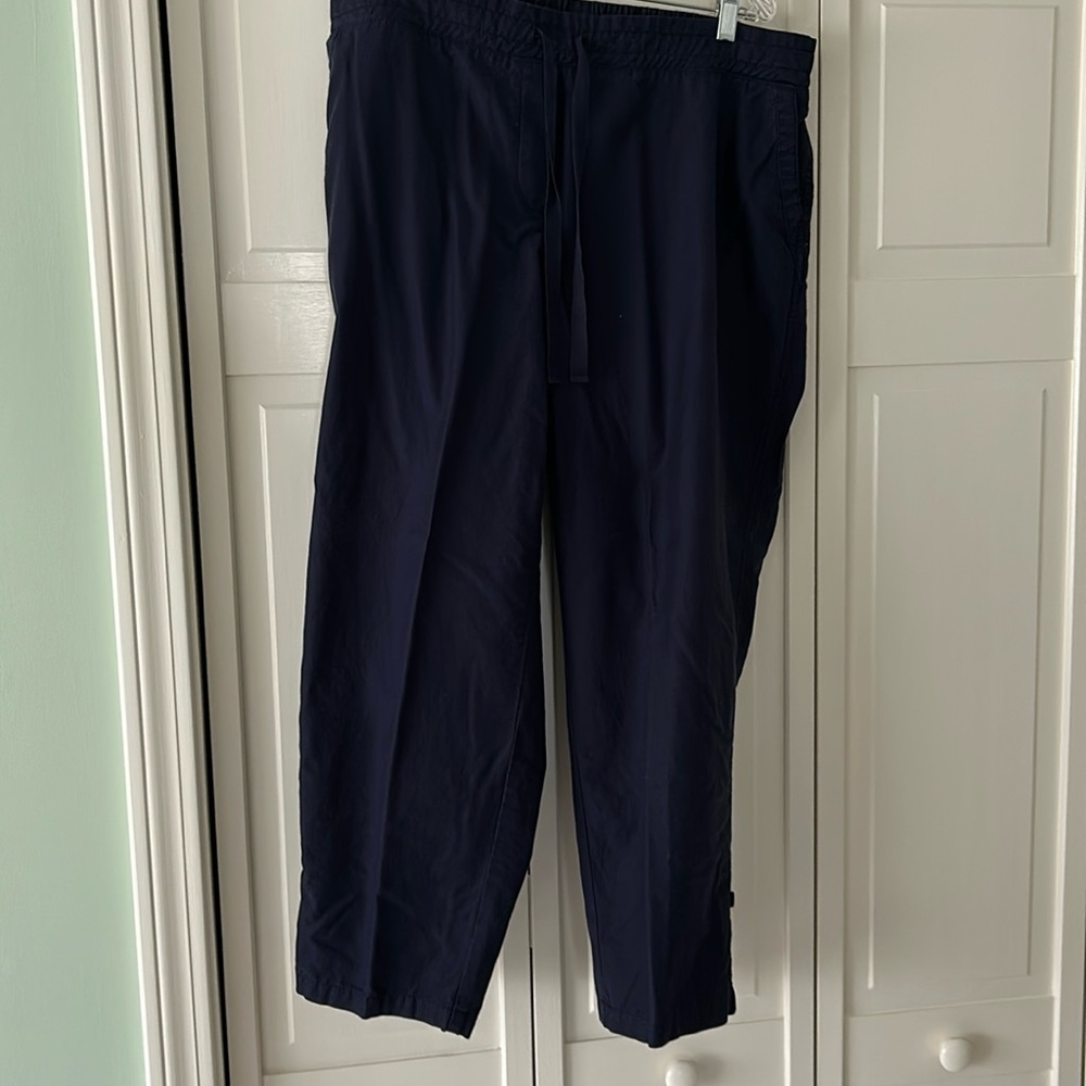 Talbots Navy Pull-on Pants